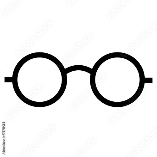 Icon of classic round glasses for vision eyes correction
