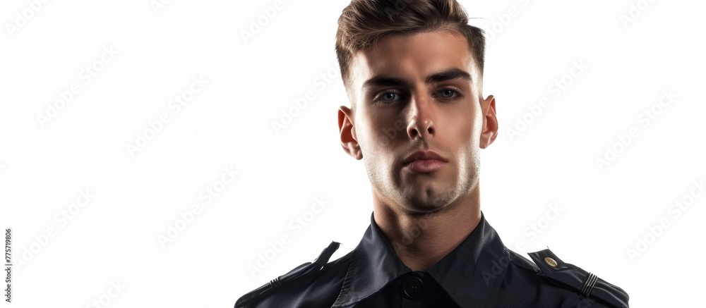 Obraz premium A man in uniform posing for a picture