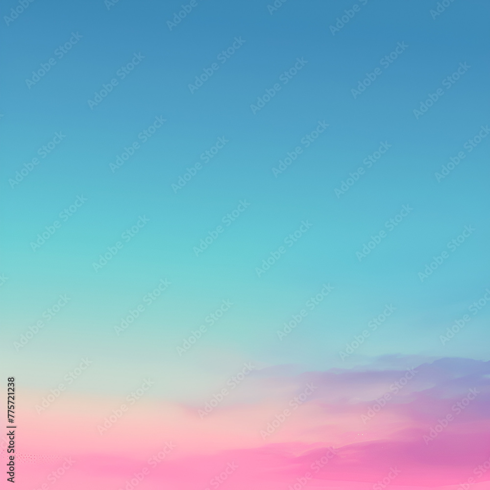 Abstract pastel gradient background with a smooth blend of pink and blue hues, simulating a serene sky.