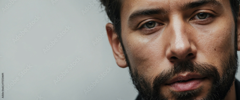 Obraz premium A man with a beard