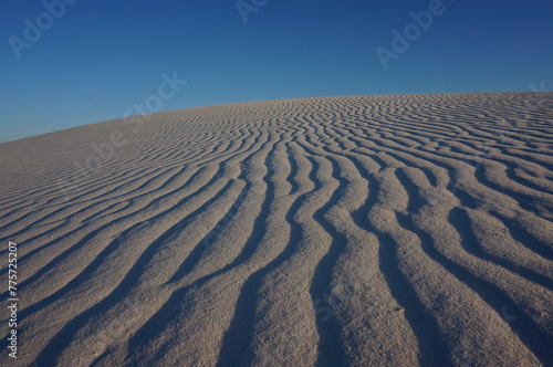 White Sands National Park waves in the sand