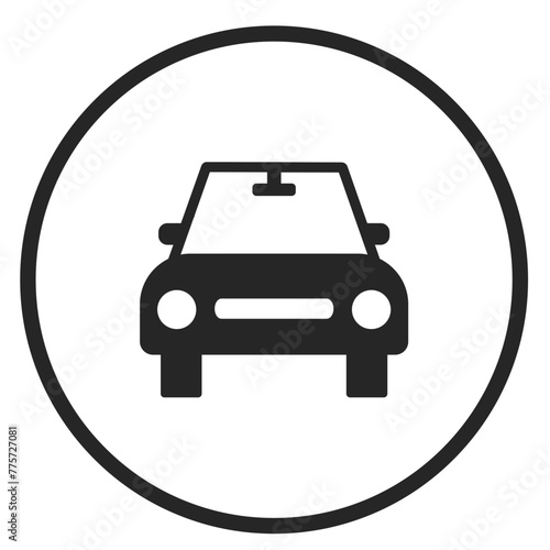 Car icon in circle