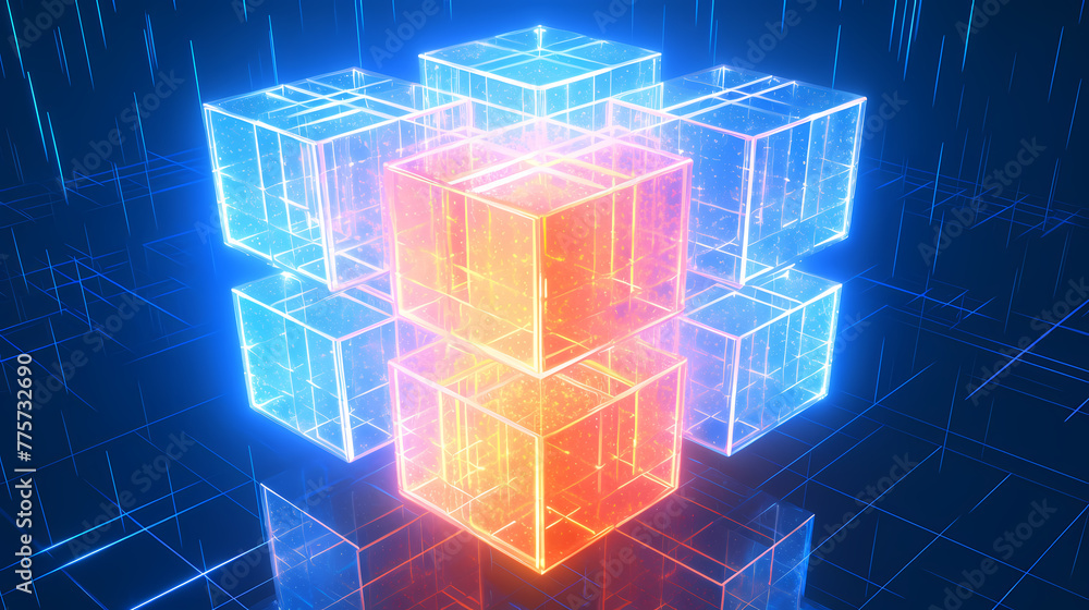 Fototapeta premium abstract cube