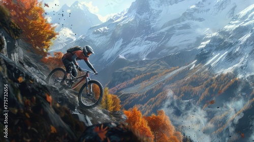 mountain biking through immersive photos, where the rush of wind in your hair accompanies your descent down challenging trails, showcasing your skill and agility.