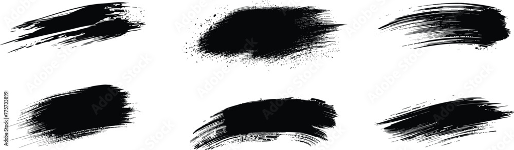 Set of grunge textures, vector illustration. Set of grunge textures, vector illustration.