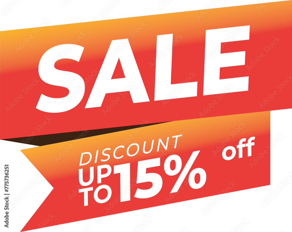Sale banner template design with geometric background , Big sale special offer up to 15% off. Super Sale, end of season special offer banner. vector illustration.