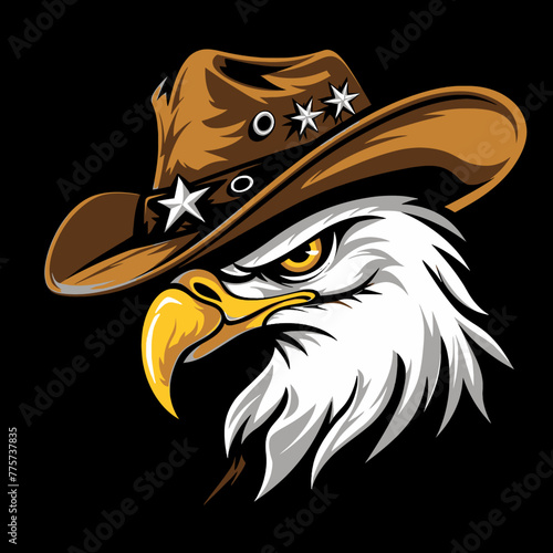 Sheriff Eagle Illustration logo