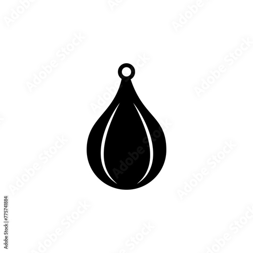 Punching Boxing Speed Bag flat vector icon. Simple solid symbol isolated on white background