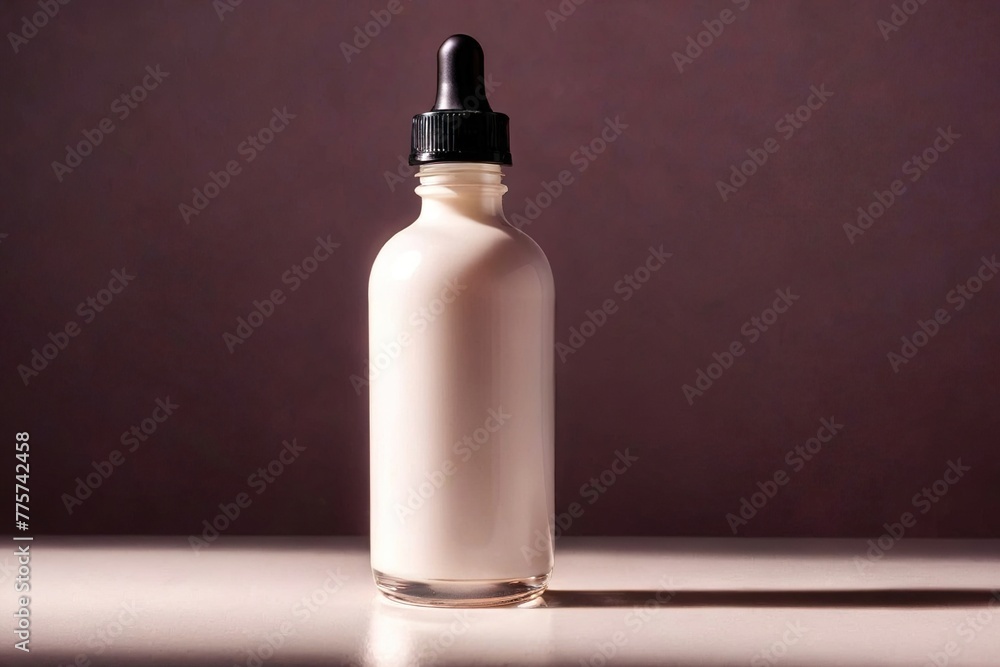 Product packaging mockup photo of Dropper Bottle , studio advertising photoshoot