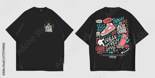 design t shirt oversize urban...