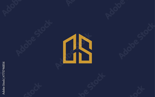 letter cs with house logo icon design vector design template inspiration