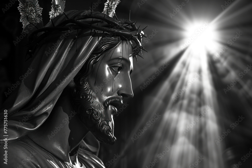 Obraz premium Jesus Christ, Painting, Generative AI