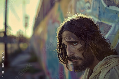 Jesus Christ, Painting, Generative AI