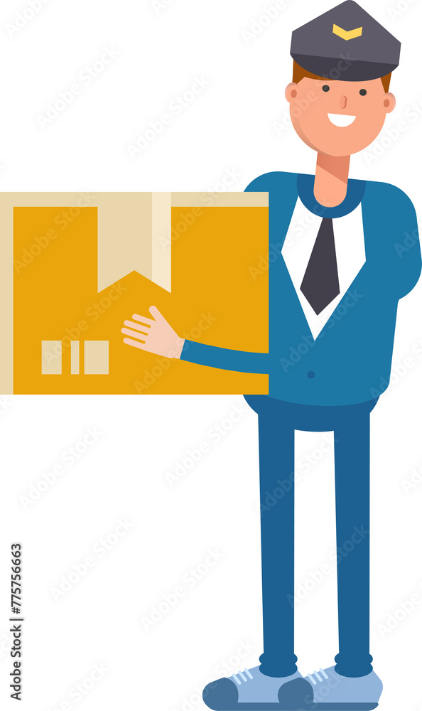 Postman Character Holding Box
Postman Character Holding Box