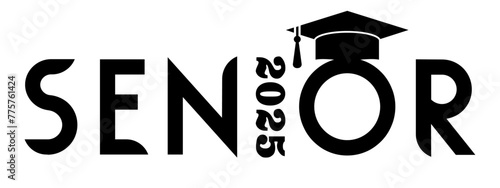 Senior 2025 sign. Class of 2025, Congratulation graduation, Class Senior 2025 photo