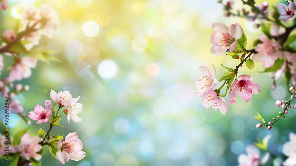 spring flowers frame background spring flowers frame background