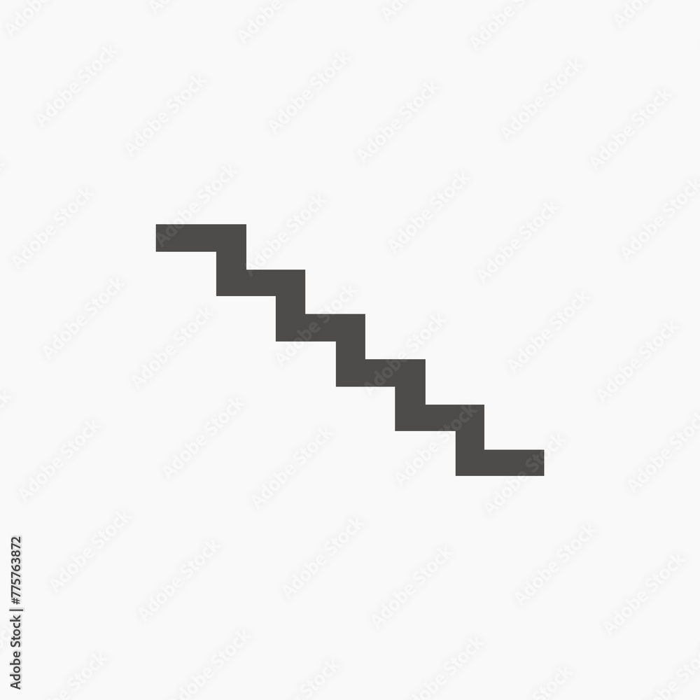 upstairs icon vector. ladder, stair, stairway icon vector symbol upstairs icon vector. ladder, stair, stairway icon vector symbol