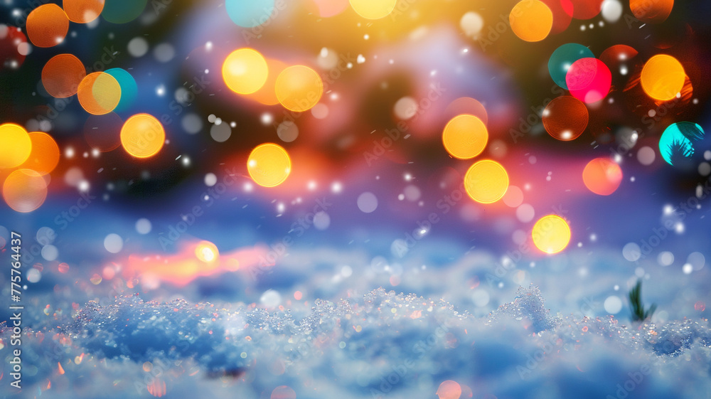 Blurred christmas lights background Blurred christmas lights background