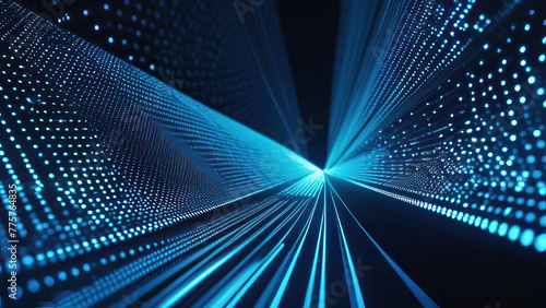 Abstract blue digital background. Big data