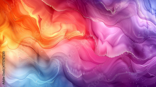 Colorful alcohol ink abstract background .