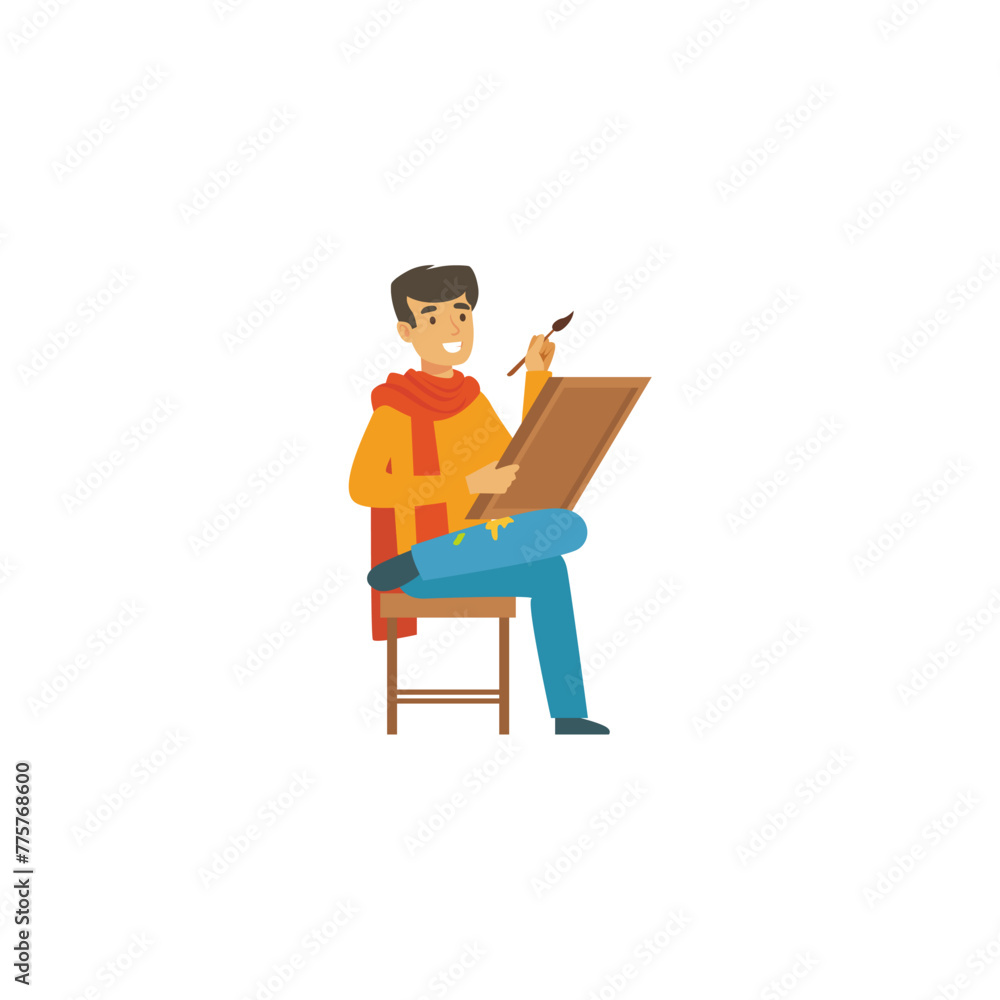 vector pose element world art day element illustration vector pose element world art day element illustration