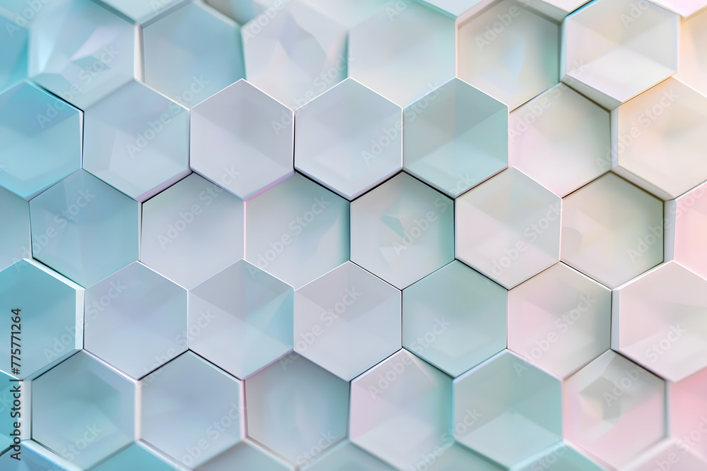 Abstract Geometric Background of Pastel Cubes with Soft Lighting Abstract Geometric Background of Pastel Cubes with Soft Lighting
