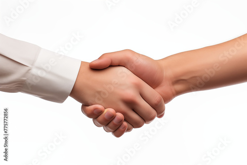 Wallpaper Mural Handshake on white background. World of work. Offer accepted. Friendship at work. Help others. Association. Torontodigital.ca