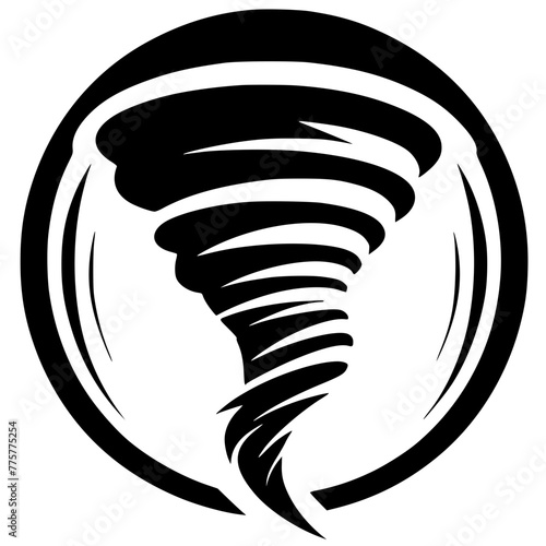 Tornado wind silhouette