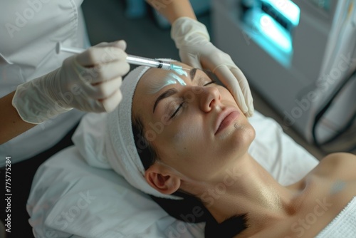 Facial Injections for Wrinkle Removal and Face-Lift Effect: Anti-Aging Beauty Treatment