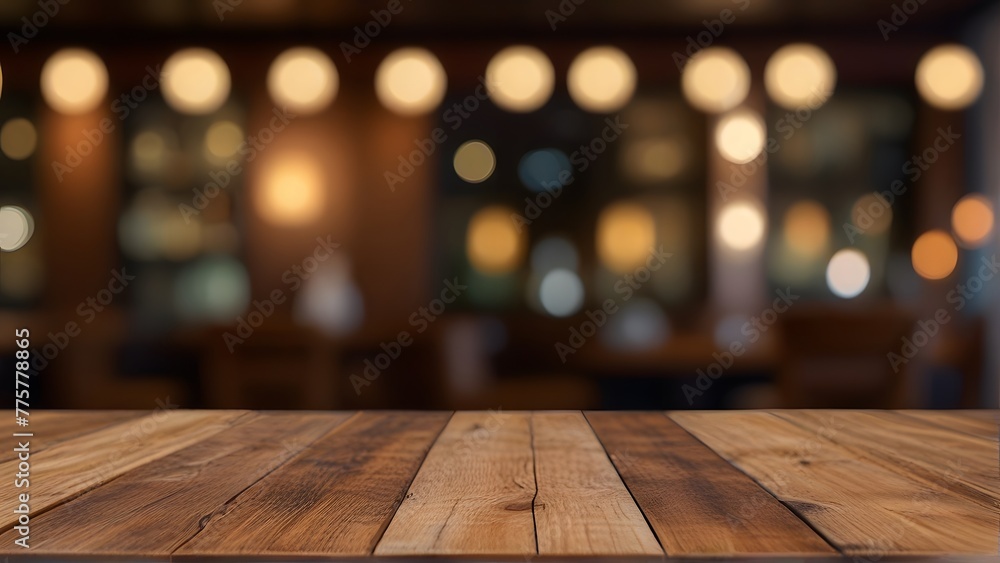 table and background, ai generated