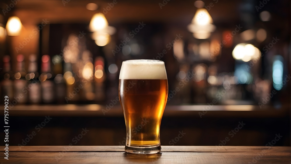 glass of beer on wooden table, ai generated, glass of beer on wooden table, ai generated,