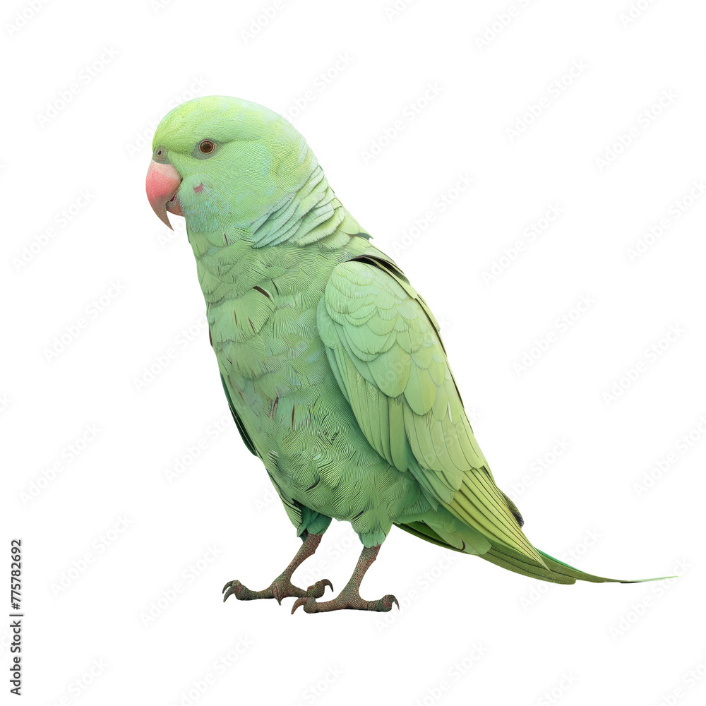 Green parrot on Transparent Background