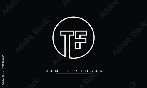 TF, FT, T, F Abstract Letters Logo Monogram