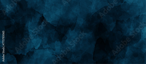 dark blue watercolor grunge paper textrue. stone marble wall concrete old wall texture dark concept in backdrop. vector art, illustration, wall textrue, space view.
