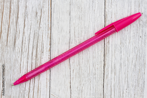 Pink business ballpoint pen