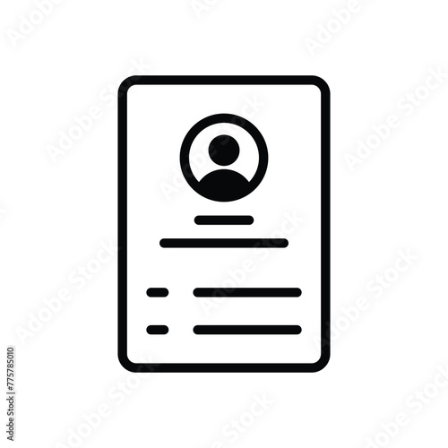 employee profile vector icon photo