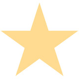 Yellow star shape paper sticker label