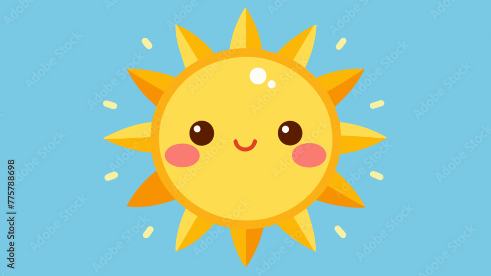 cartoon sun with a smile