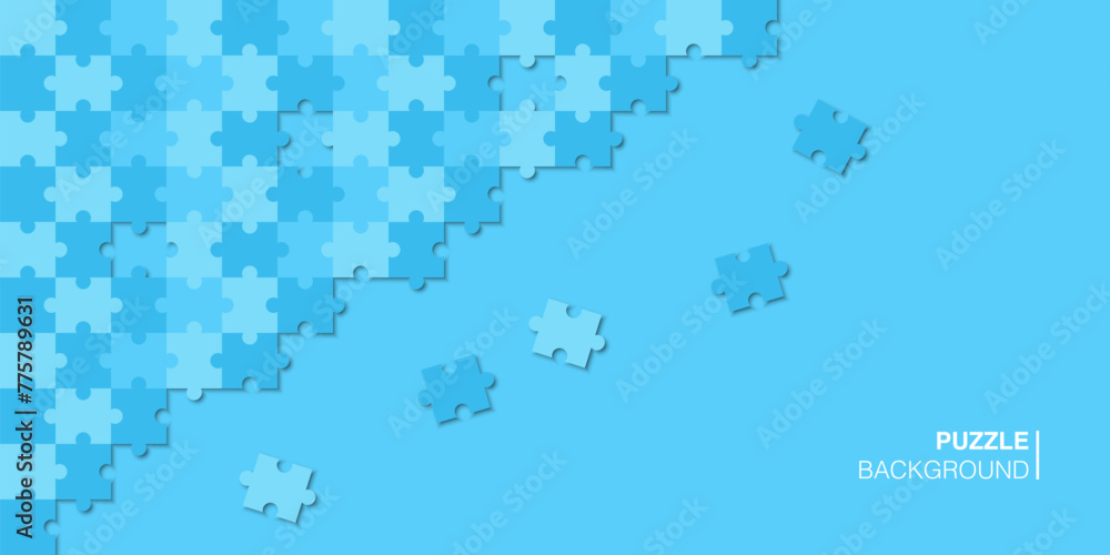 Abstract blue puzzle background. Vector EPS 10 Abstract blue puzzle background. Vector EPS 10