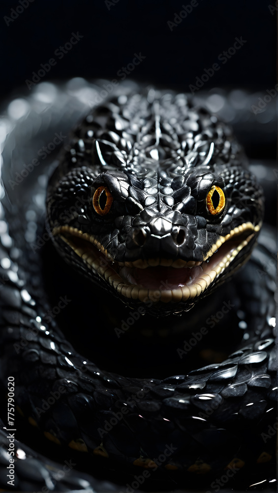 Dark Snake Facing Dark Snake Facing