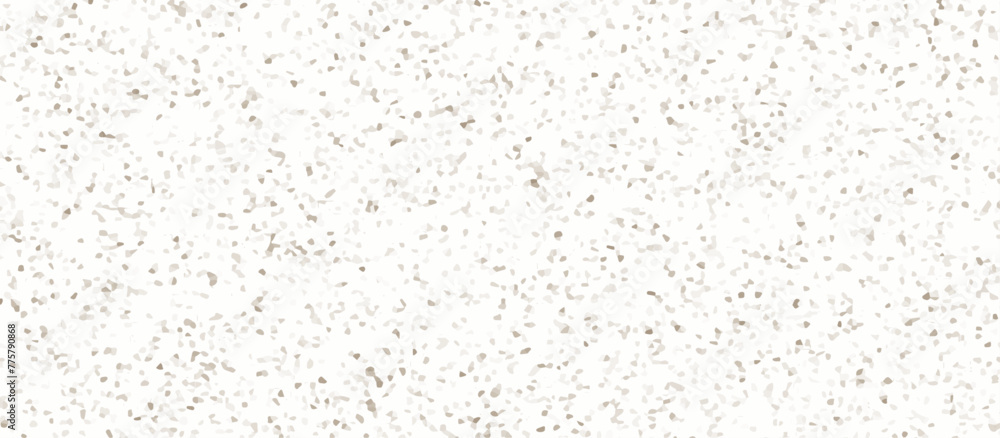 Terrazzo flooring consists of chips of marble texture. quartz surface white, brown for bathroom or kitchen countertop. white paper texture background. rock stone marble backdrop textured illustration. - obrazy, fototapety, plakaty 