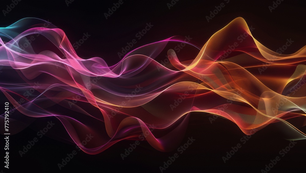 Abstract background with colorful sound waves Abstract background with colorful sound waves