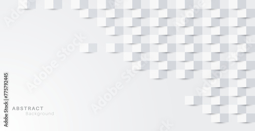 Abstract white 3d background. Vector EPS 10