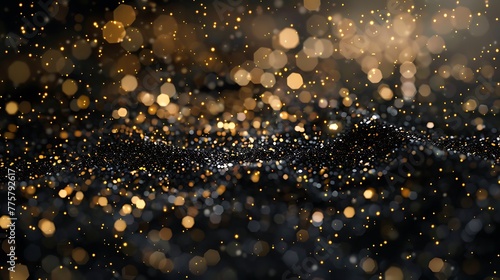 Beautiful background of black and gold