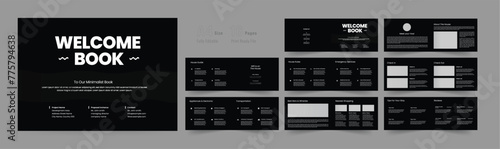 landscape house rental welcome book template.