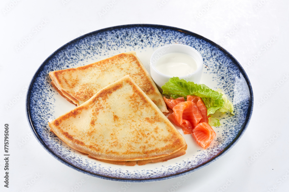 traditional crepes with sour cream traditional crepes with sour cream