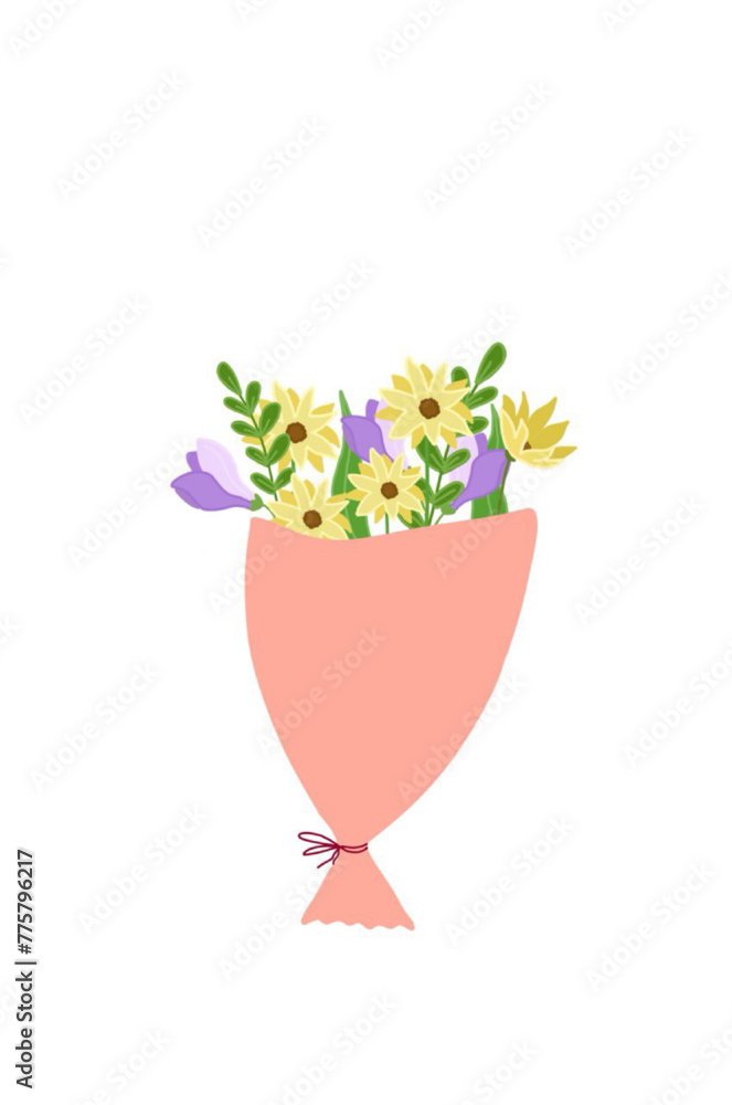 cocktail with flowers