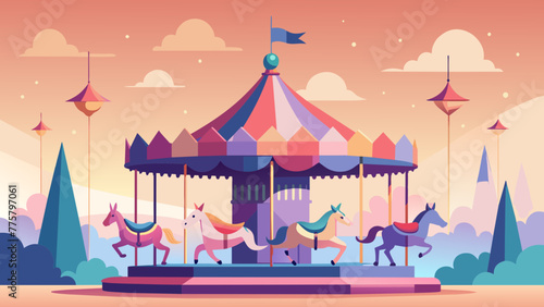 circus tent on the hill