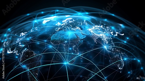 Global communication network concept