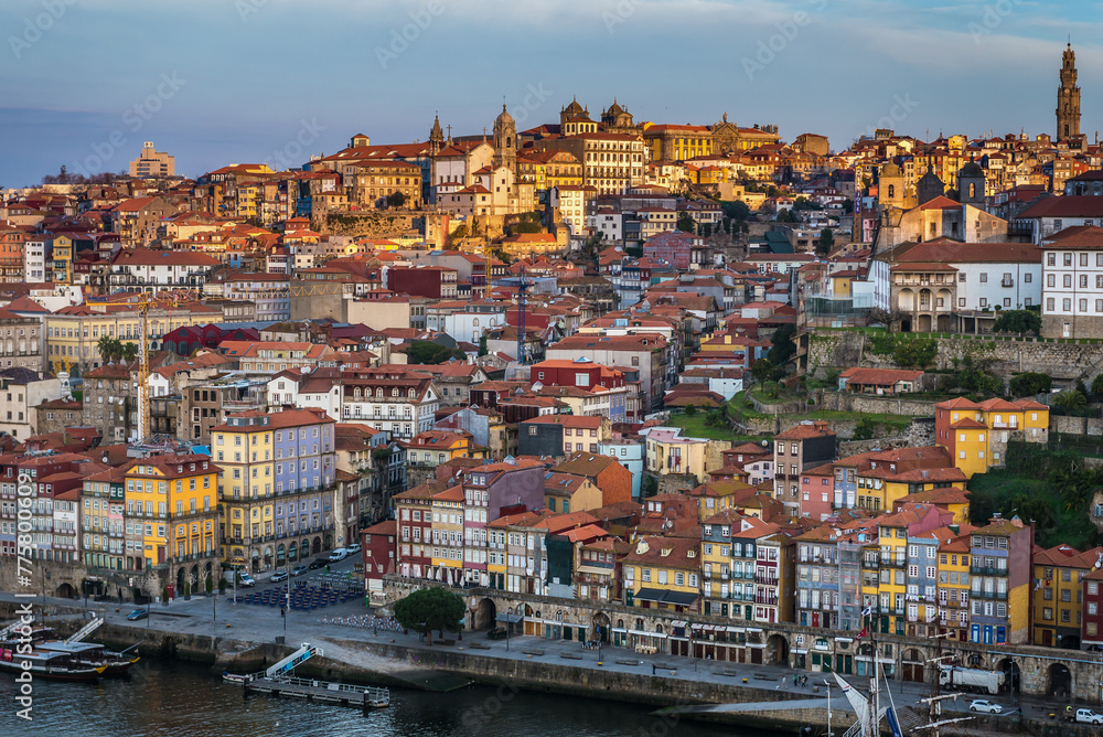 Sunrise over Porto city, Portugal